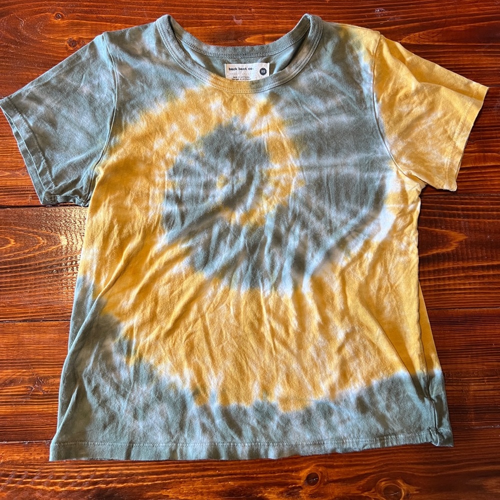 Back Beat Co. Tie-Dye T-Shirt - green and Yellow